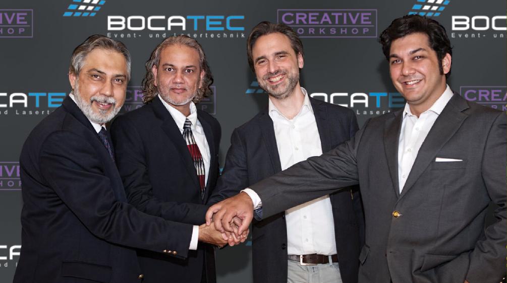 Khawar and friends, at International laser show